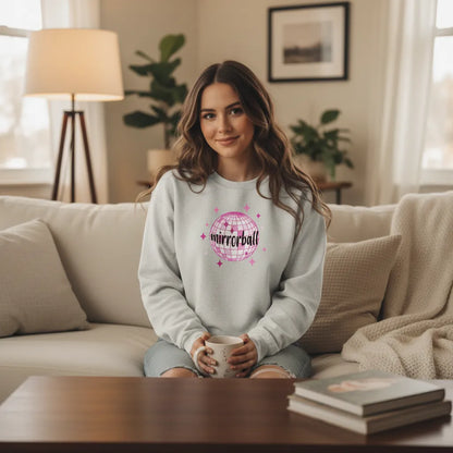 Discokugel - verschiedene Farben und eigener Text Sweatshirt