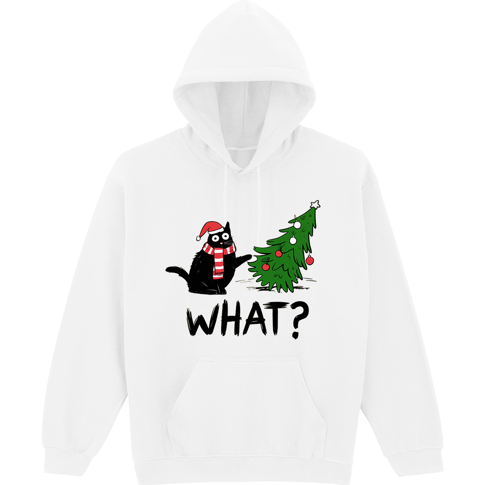 Christmas What Cat Hoodie
