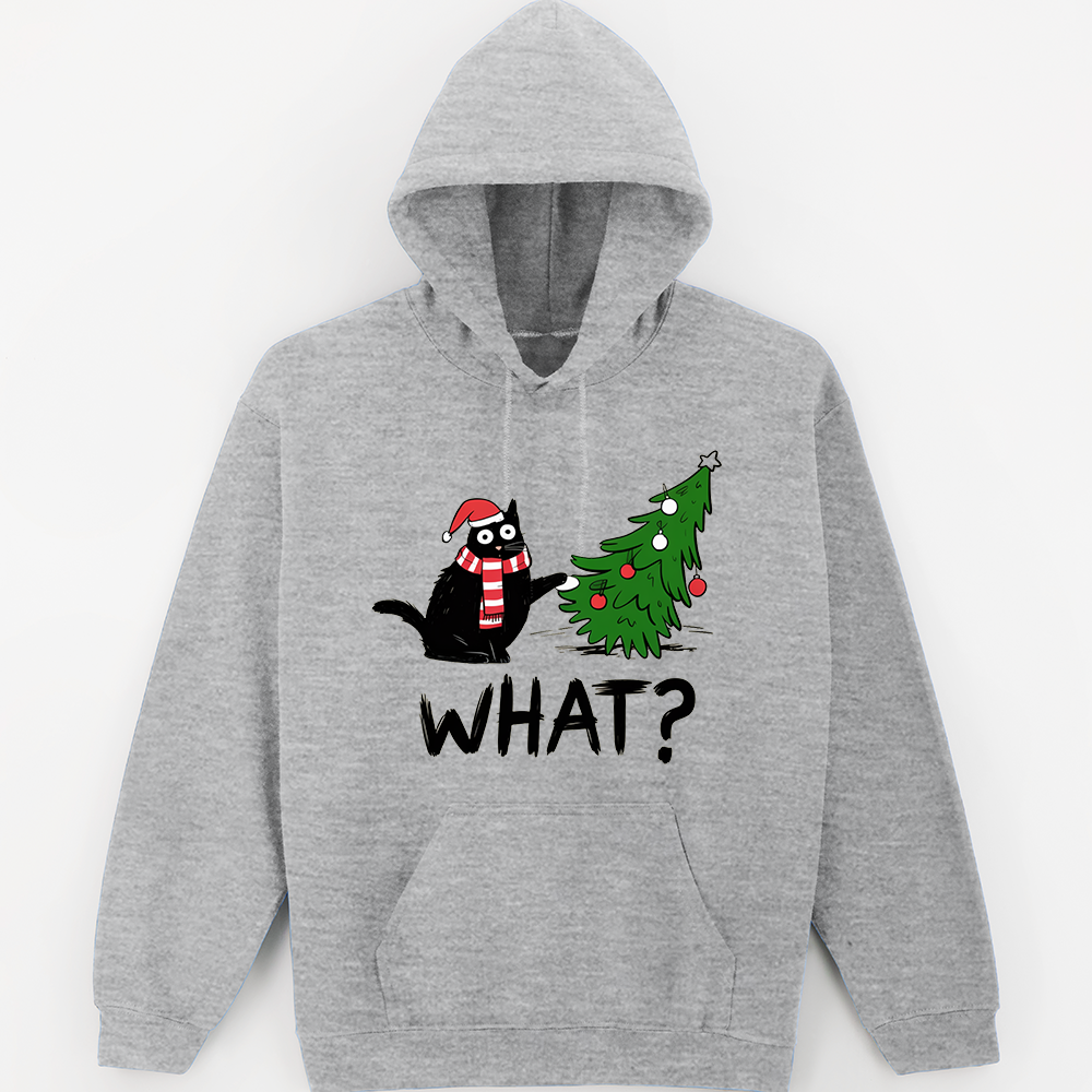 Christmas What Cat Hoodie