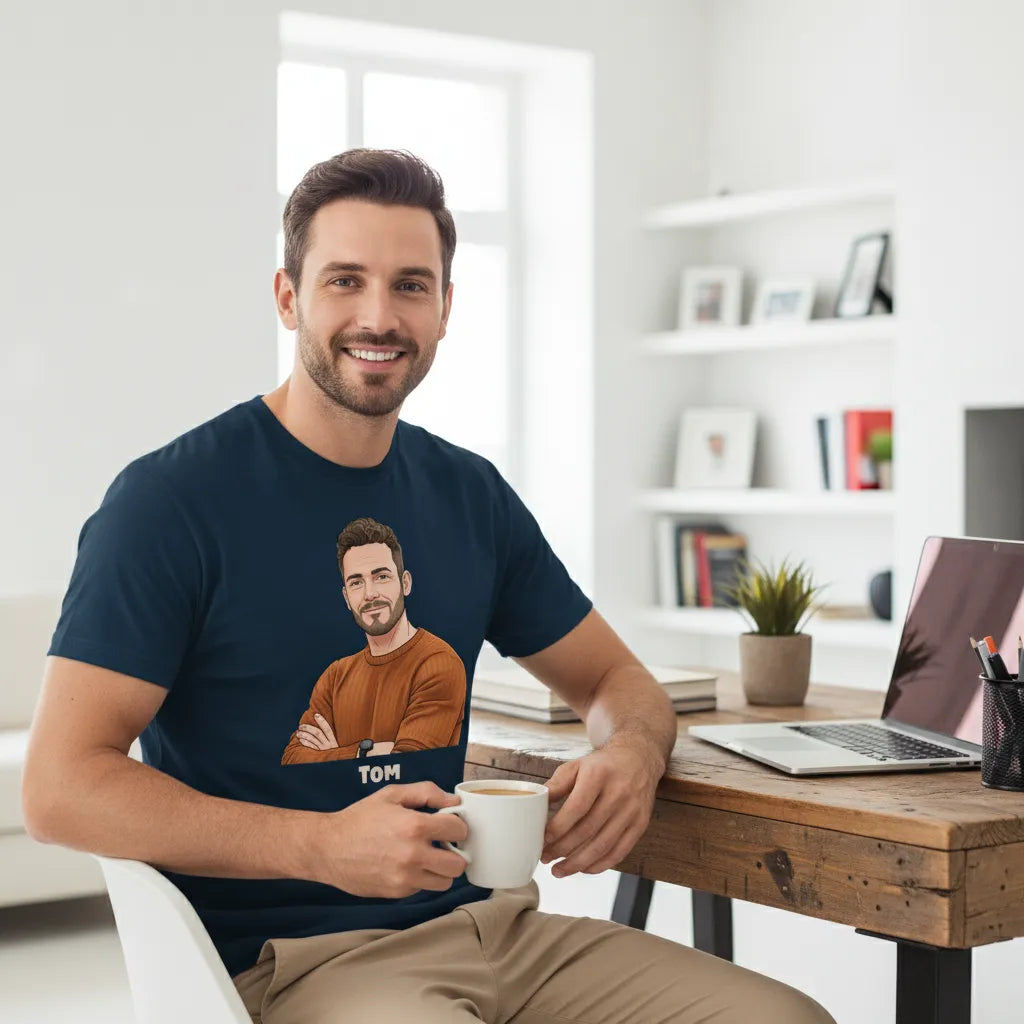 T-Shirt im Comic Style - Dein Bild und Text