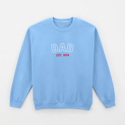 Sweatshirt mit individueller Beschriftung und Farbe - Dad East 1974