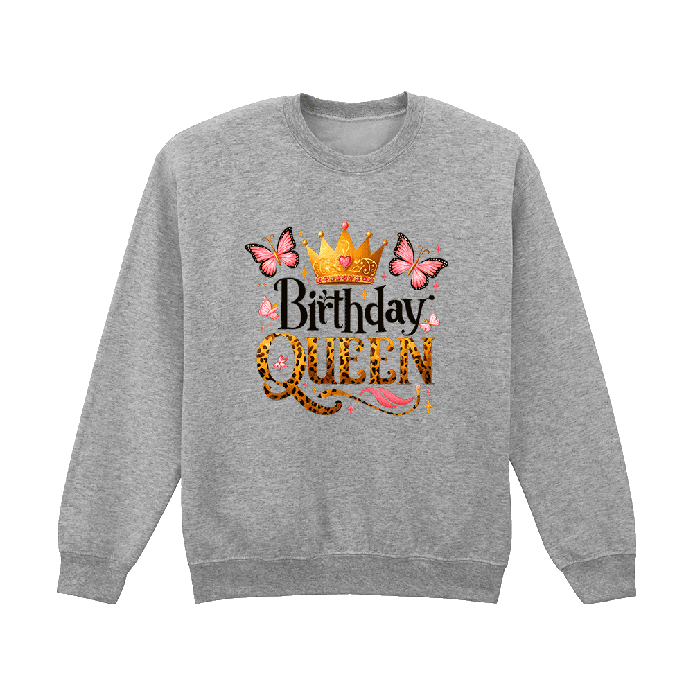 Sweatshirt<br>Birthday Queen Schmetterlinge