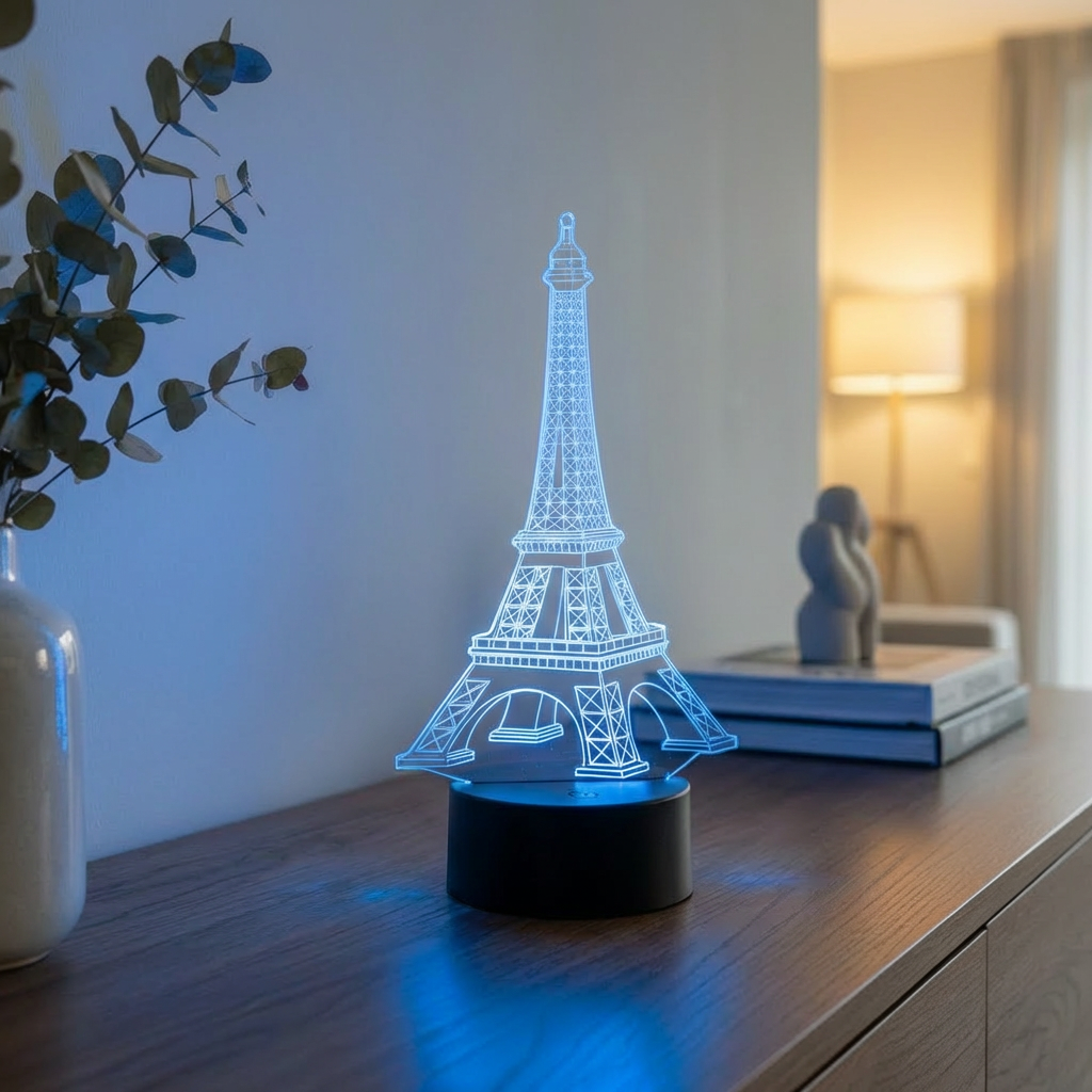 Acrylglas Tischleuchte Eiffelturm Paris