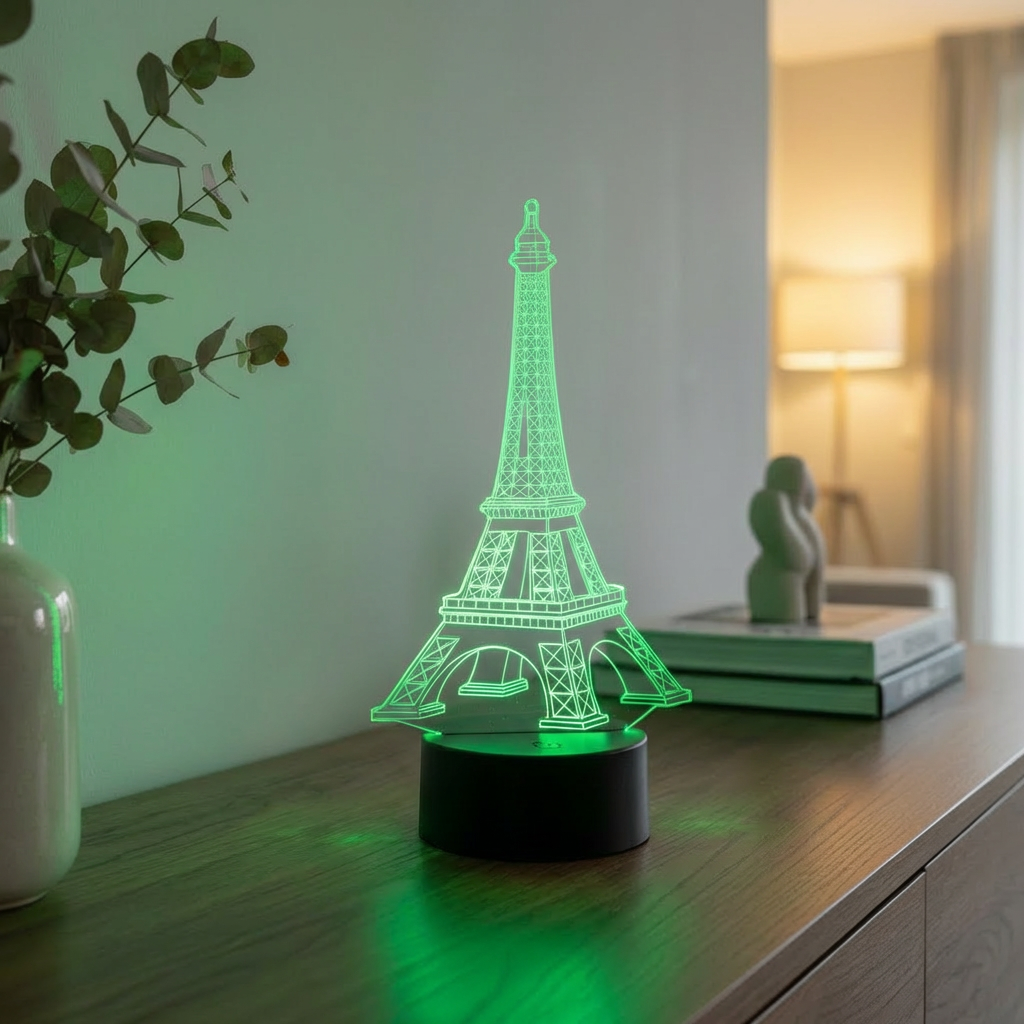 Acrylglas Tischleuchte Eiffelturm Paris