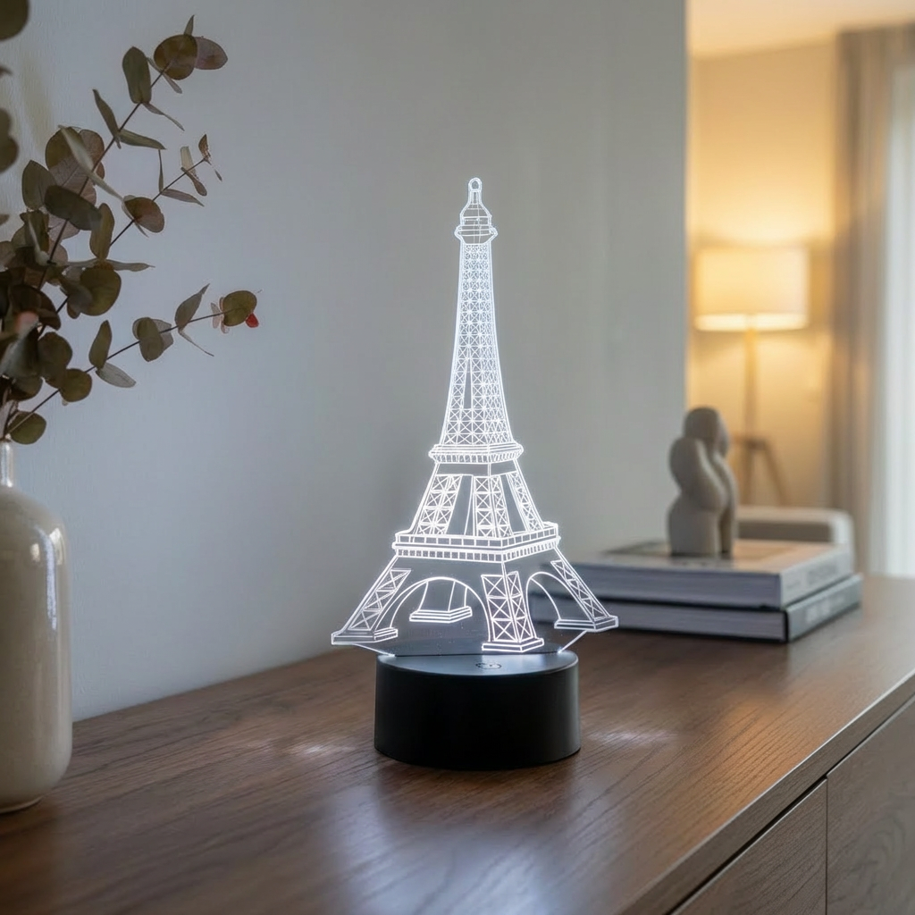 Acrylglas Tischleuchte Eiffelturm Paris