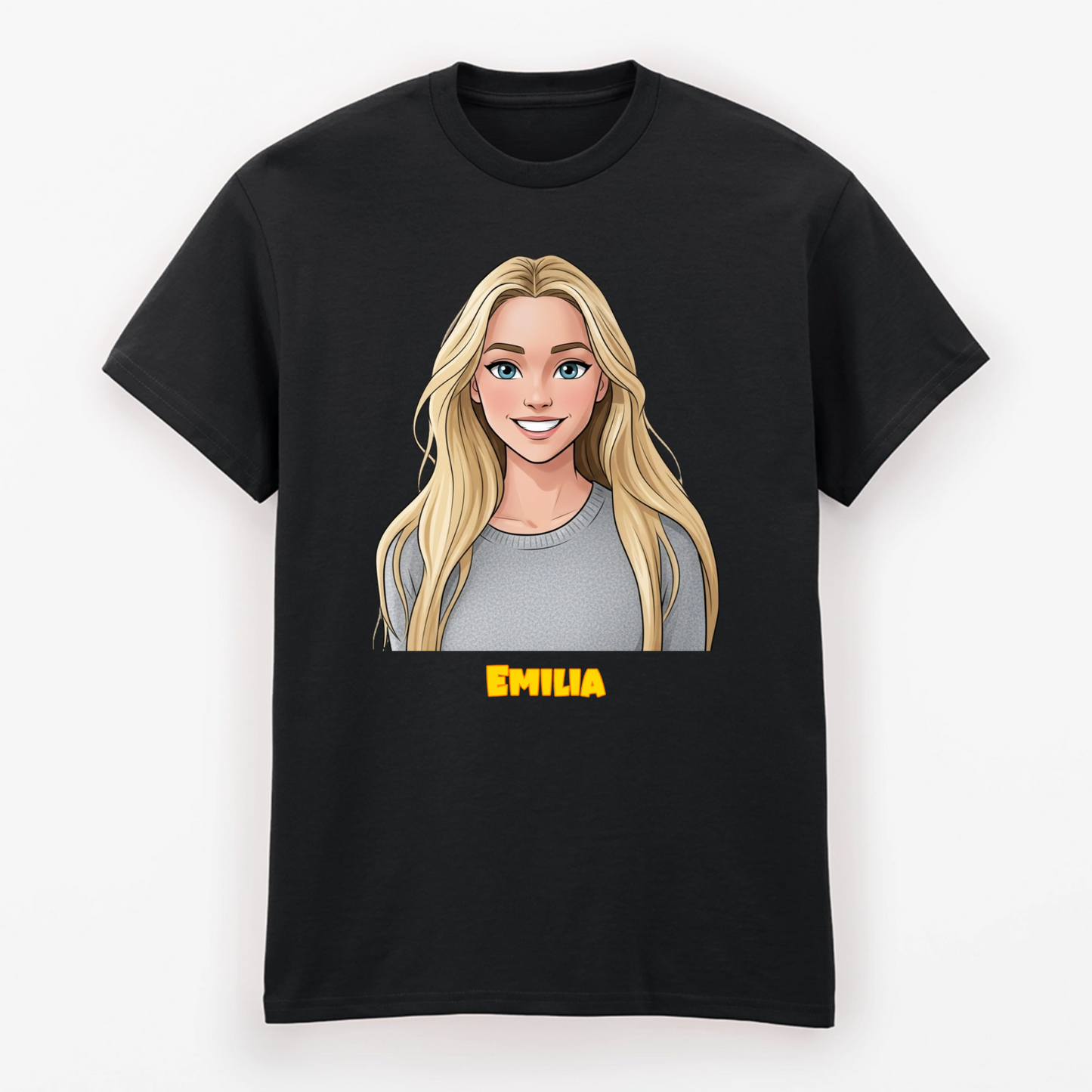 T-Shirt im Comic Style - Dein Bild und Text