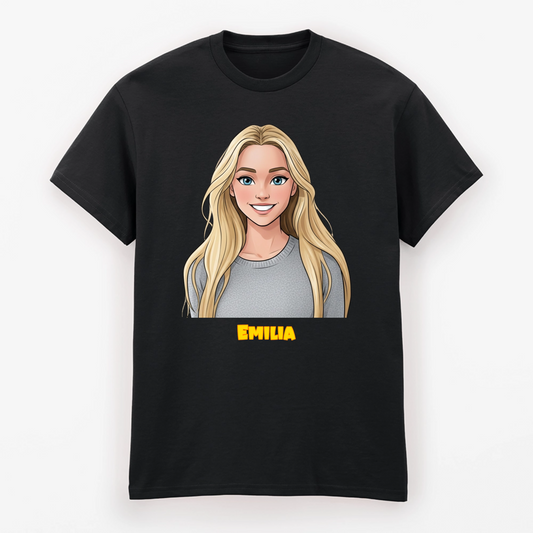 T-Shirt im Comic Style - Dein Bild und Text