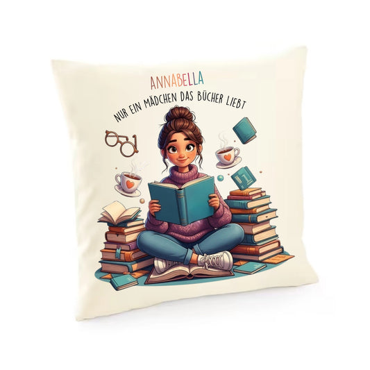 Kissenbezug - Mädchen Bücher Liebe