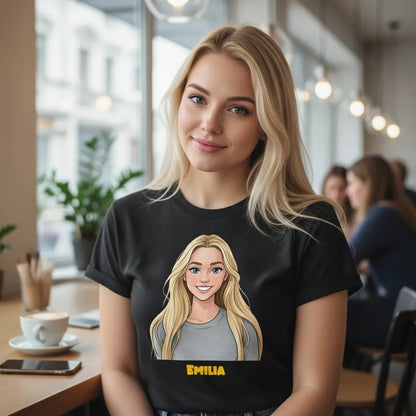 T-Shirt im Comic Style - Dein Bild und Text